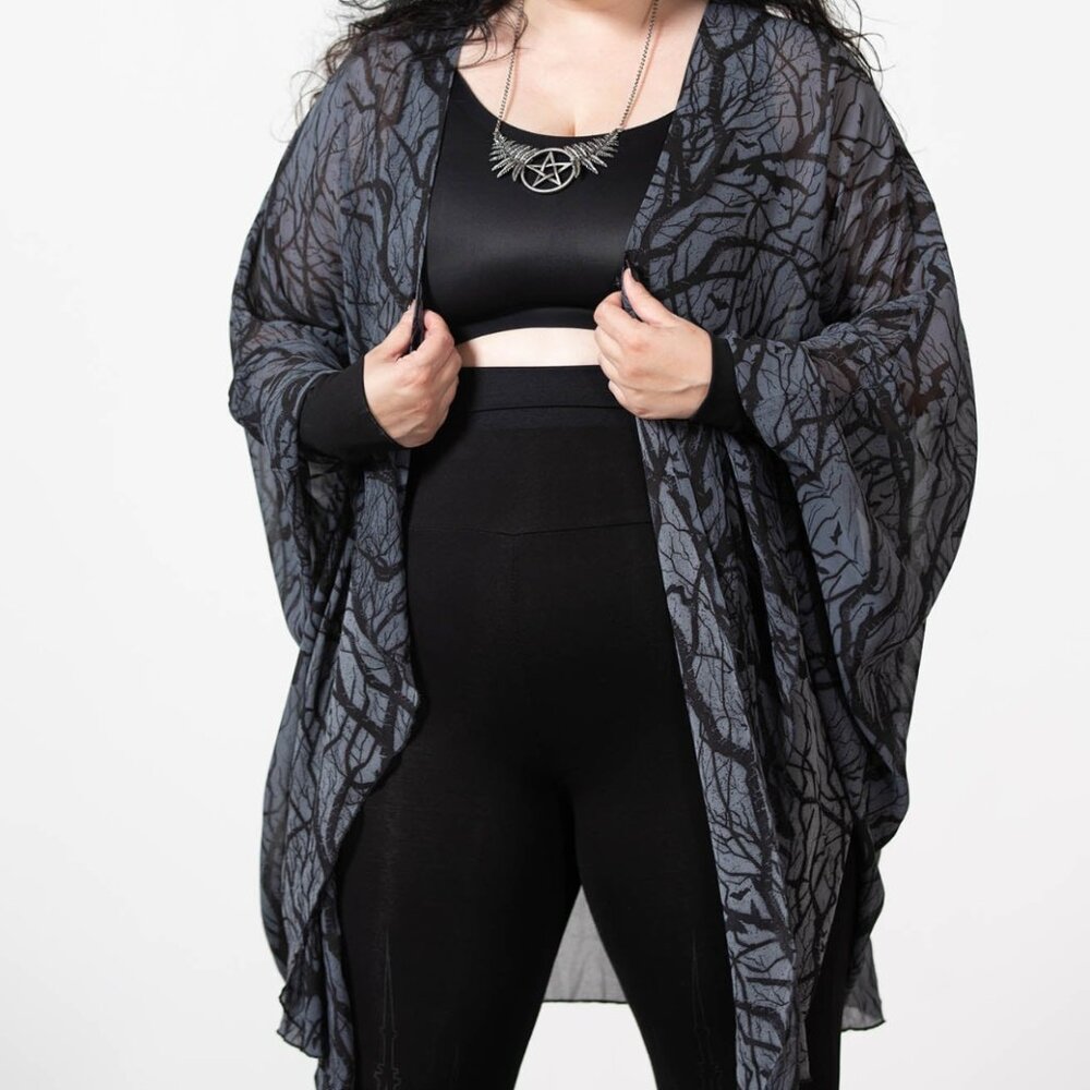 Killstar Obscurum Chiffon Cardigan